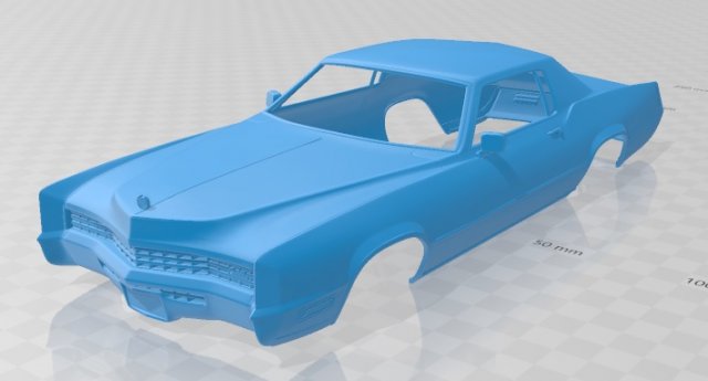 eldorado fleetwood 1968 printable body car 3D Print Model .c4d .max .obj .3ds .fbx .stl .blend 