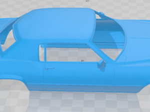 eldorado fleetwood 1968 printable body car 3D Print Model