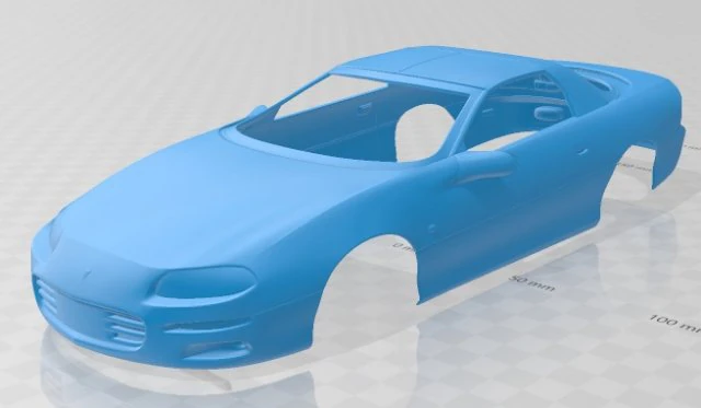 camaro 2000 printable body car 3D Print Model .c4d .max .obj .3ds .fbx .stl .blend