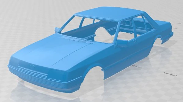 falcon 1982 printable body car 3D Print Model .c4d .max .obj .3ds .fbx .stl .blend