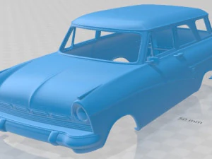 Taunus Kombi 1957, druckbare Karosserie 3D Druckmodell