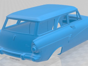taunus kombi 1957 printable body car Modello di stampa 3D