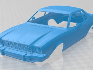 mustang coupe 1974 printable body car 3D Print Model