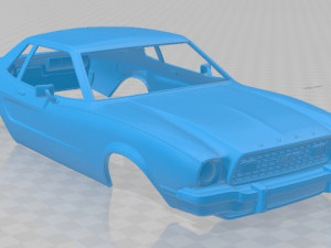 mustang coupe 1974 printable body car 3D Print Model