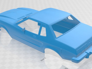 mustang coupe 1974 printable body car 3D Print Model