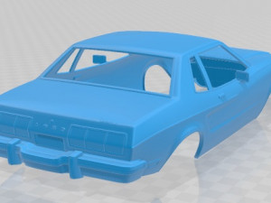 mustang coupe 1974 printable body car 3D Print Model