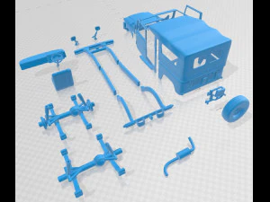 toyota land cruiser j40 1979 printable car 3D Print Model