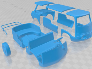 fiat 600 multipla marinella 1958 printable 3Dプリントモデル
