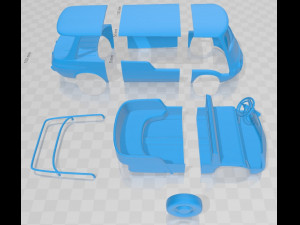 fiat 600 multipla marinella 1958 printable 3Dプリントモデル