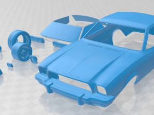 mustang coupe 1974 printable car 3D Print Model