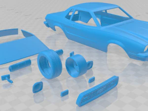 mustang coupe 1974 printable car 3D Print Model