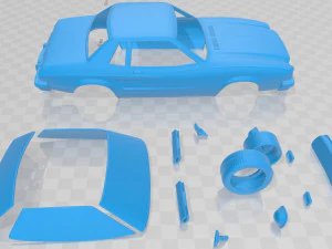 mustang coupe 1974 printable car 3D Print Model