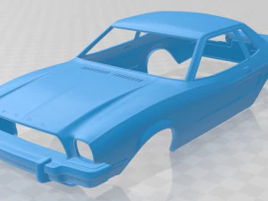mustang coupe 1974 printable car 3D Print Model