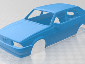 alfa romeo 75 1985 printable car Modèles 3D en vedette