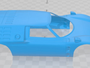 mazda rx-500 1970 printable body car 3D Baskı Modeli