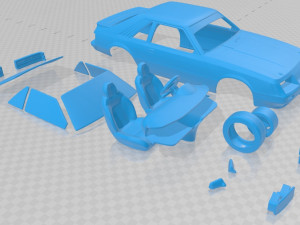 mustang gt group a 1983 printable car 3D Print Model