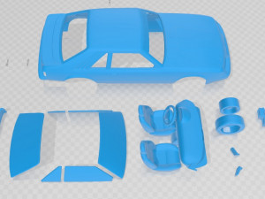 mustang gt group a 1983 printable car 3D Print Model