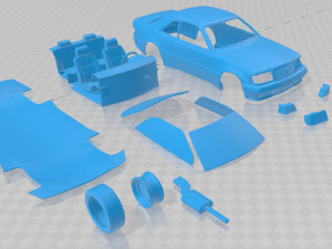 mercedes benz e class amg 1988 printable car 3D printmodel
