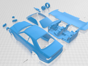 mercedes benz e class amg 1988 printable car 3D printmodel