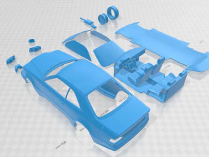 mercedes benz e class amg 1988 printable car 3D Print Model