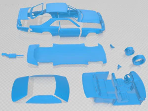 mercedes benz e class amg 1988 printable car 3D Print Model