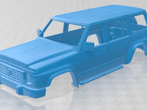 닛산 패트롤 y60 5 도어 1987 인쇄 가능한 차체 3D 프린트 모델