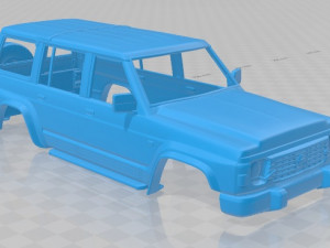 nissan patrol y60 5 doors 1987 printable body car Model do druku 3D