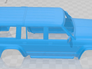 nissan patrol y60 5 doors 1987 printable body car Model do druku 3D