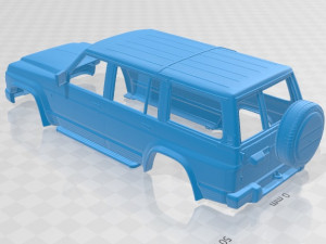 nissan patrol y60 5 doors 1987 printable body car 3D in 3DExport
