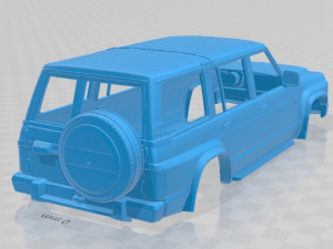nissan patrol y60 5 doors 1987 printable body car Model do druku 3D
