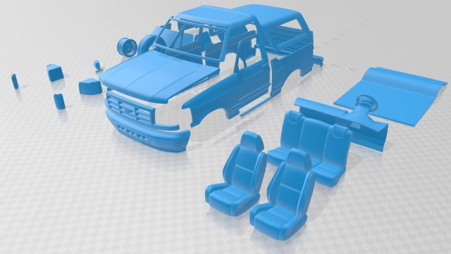 bronko 1992 printable car 3D Принт Модель .c4d .max .obj .3ds .fbx .stl .blend 