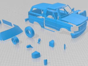 bronko 1992 printable car 3D Print Model