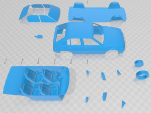 opel kadett 1991 printable car Modèles 3D en vedette