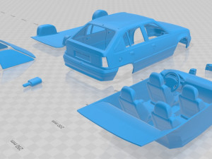 opel kadett 1991 printable car Modèles 3D en vedette