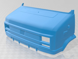 fiat ducato 1981 printable van Modèles 3D en vedette