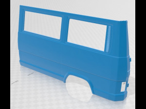 fiat ducato 1981 printable van Modèles 3D en vedette