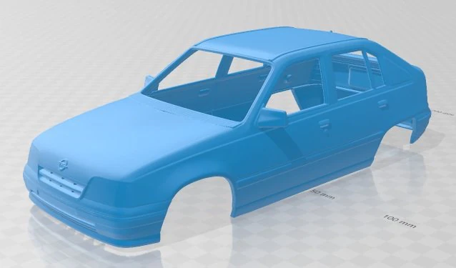 opel kadett 1991 printable body car 3D Print Model .c4d .max .obj .3ds .fbx .stl .blend 
