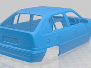opel kadett 1991 printable body car 3D 打印模型