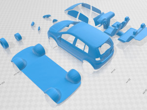 hyundai getz 2006 printable car 3D Print Model