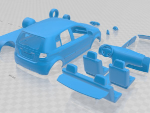 hyundai getz 2006 printable car 3D Print Model