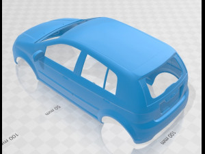 hyundai getz 2006 printable body car 3D 打印模型