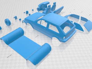 volkswagen polo 1990 printable car 3Dプリントモデル