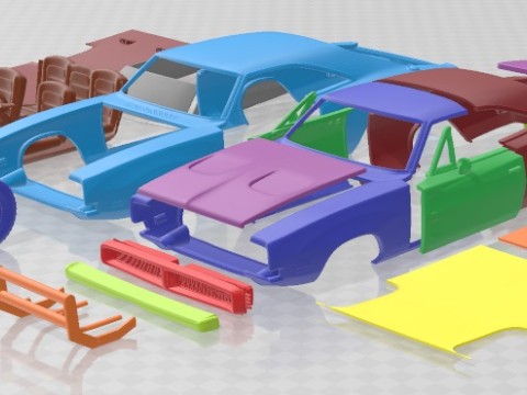 General lee 1969 printable car 3D प्रिंट मॉडल