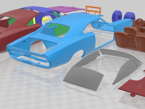 General lee 1969 printable car Modèles 3D en vedette