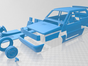 fiat panda 30 1980 printable car 3D Print Model