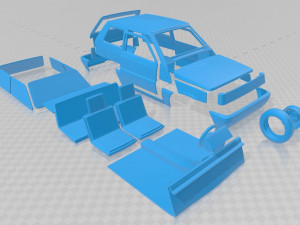 fiat panda 30 1980 printable car 3D Baskı Modeli