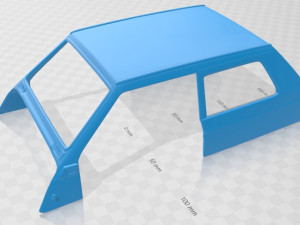 fiat panda 30 1980 printable car 3D Baskı Modeli