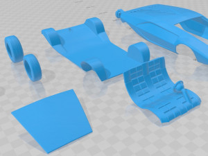 lancia stratos zero 1970 printable car 3D 프린트 모델
