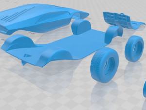 lancia stratos zero 1970 printable car 3D 프린트 모델