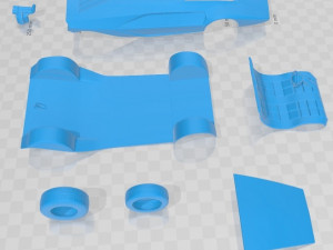 lancia stratos zero 1970 printable car 3D 프린트 모델